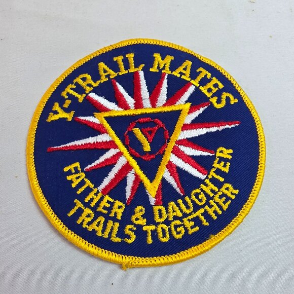 Vintage YMCA Y-Trail Mates Father-Daughter Program Patch - Picture 1 of 4